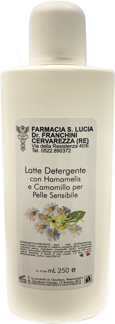 Latte Detergente con Hamamelis e Camomilla per Pelli Sensibili ml 250